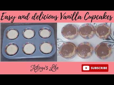 Easy and delicious Vanilla Cupcakes | Asfiya's Life