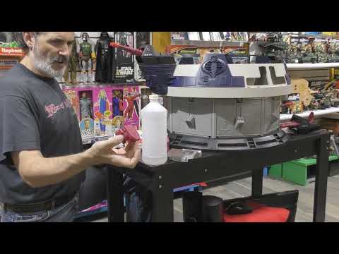 Tips on Cleaning Vintage Toys & Playsets! Cleaning a GI Joe Terror Drome!