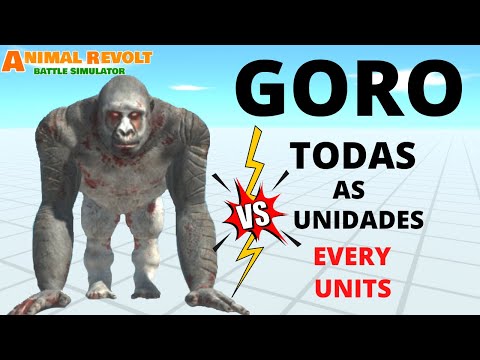Goro O Gigante vs Todas as Criaturas Animal Revolt Battle Simulator