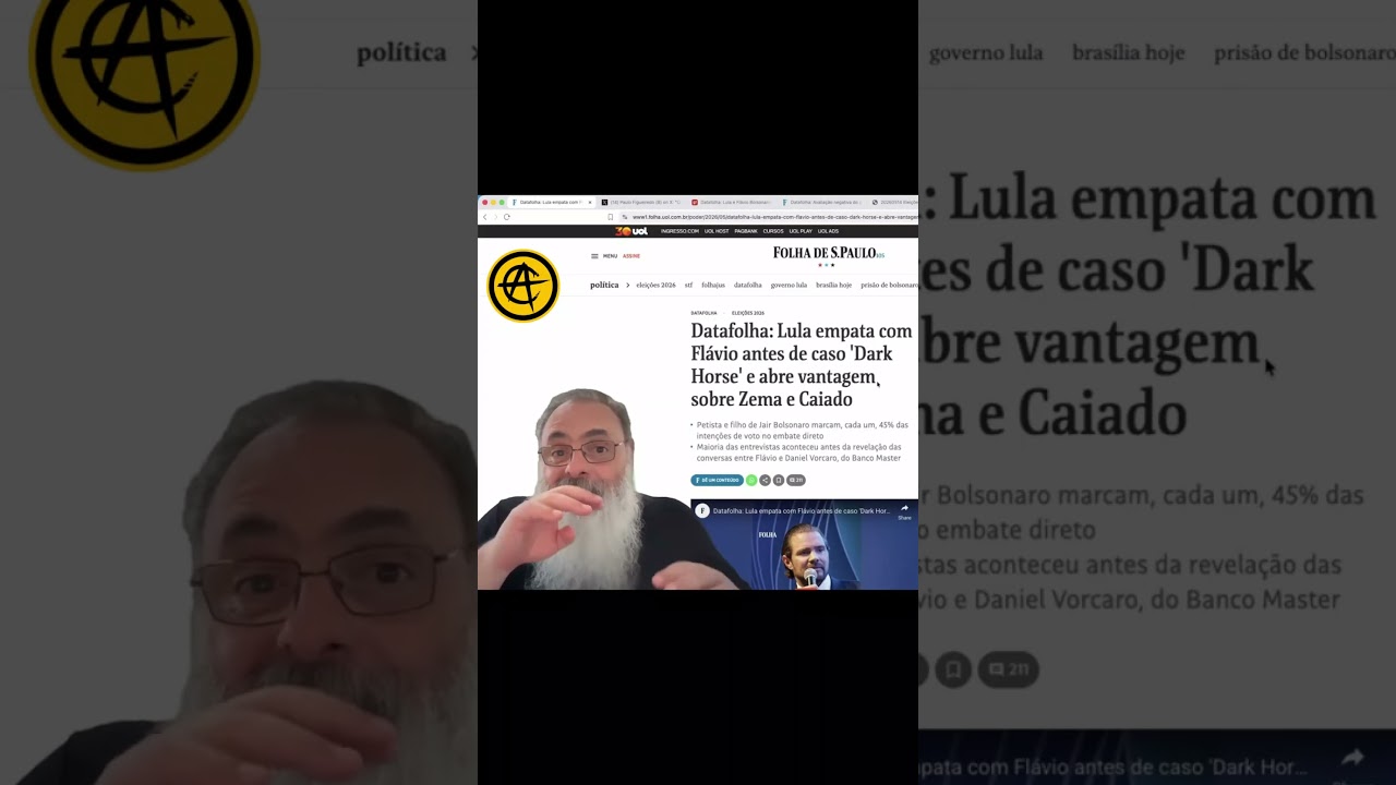 DATAFOLHA foi feita NO PIOR DIA para FLÁVIO e MOSTROU ZERO IMPACTO do "ESCÂNDALO"