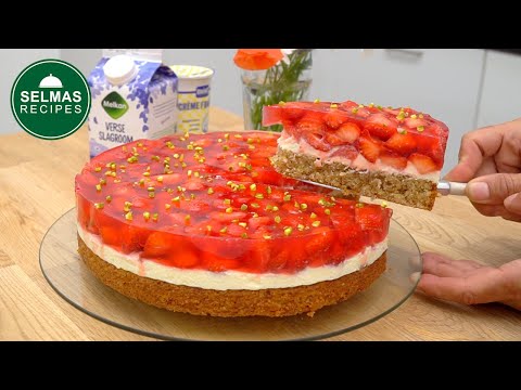 Der ERDBEERKUCHEN, der alle begeistert! Einfach lecker und super fruchtig! Perfekter Nachtisch 🍓☕