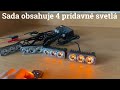 Výstražné LED světlo 12V - 12 x 1W oranžový Predátor s dálkovým ovládáním (4ks) - Video Youtube