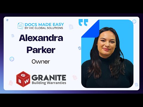 Granite Building Warranties - Customer Success Story (Alexandra Parker - Owner)