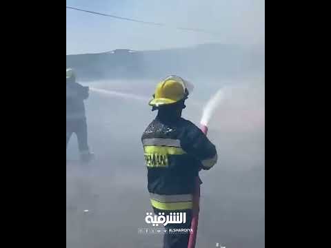 فيديو | اندلاع حريق داخل مطحنة القسيم في النجف