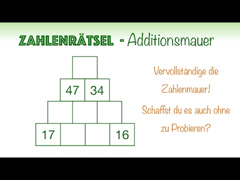 🏋️‍♀️ Mathe Fit #42 | Löse die Zahlenmauer der Addition! | Rechentrick | Lösungsstrategie