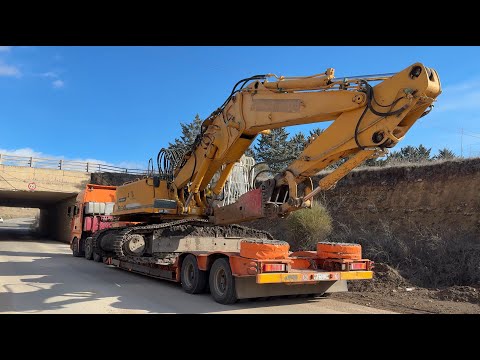 Transporting Liebherr 954 & Caterpillar D9T With MAN TGA 48.530 - 4K – Sotiriadis/Labrianidis