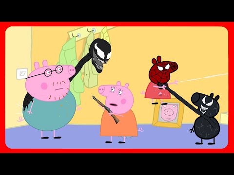 Peppa Spider Pig VS Venom. All parts. (Complete)