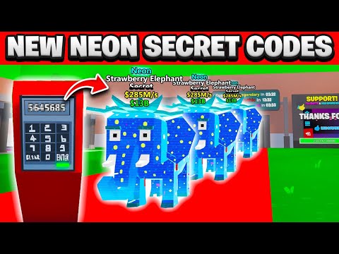 100 NEW NEON SECRET CODES in Fortnite Steal The Brainrot Update (New Secret Codes)