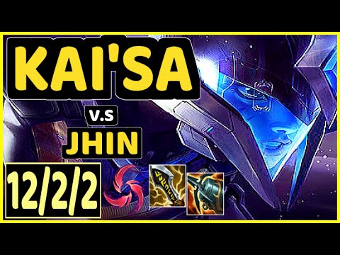 HYBRID (KAI'SA) vs JHIN - 12/2/2 KDA BOTTOM ADC GAMEPLAY - KR Ranked DIAMOND
