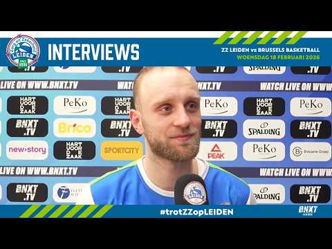 Interviews na Zorg en Zekerheid Leiden - Brussels Basketball, BNXT League (18 februari 2026)