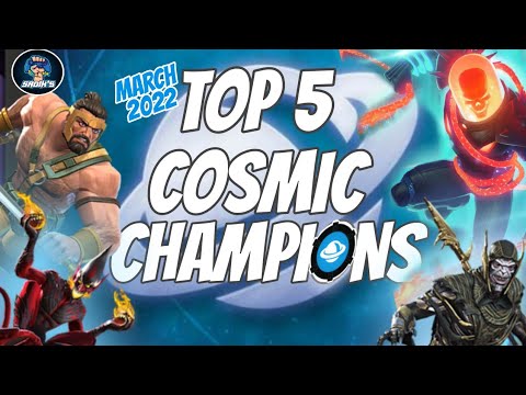 TOP 5 COSMIC CHAMPIONS IN MARVEL CONTEST OF CHAMPIONS | TOP CHAMPIONS MCOC
