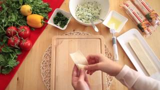 Switz baked cheese and spinach samosa سمبوسة السبانخ والجبن المخبوزة