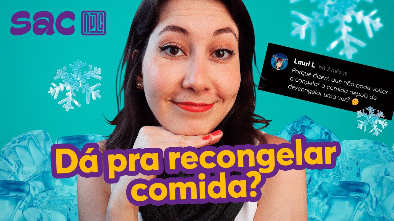 Pode recongelar comida?
