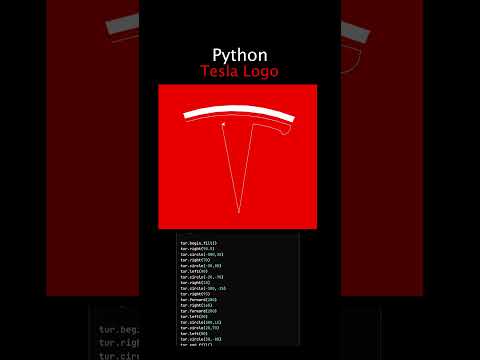Tesla Logo Turtle Python