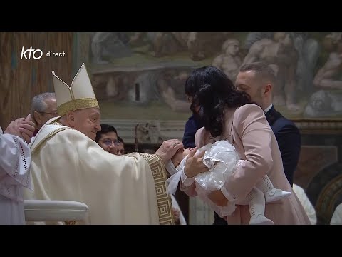 Messe du Baptême du Seigneur présidée par le pape François
