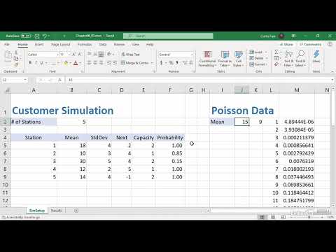 22 Run the simulation with rework loops