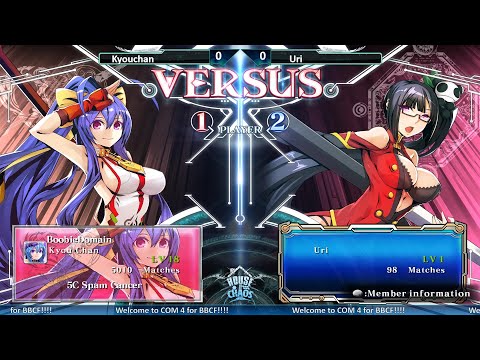 BlazBlue CF | COM 4 | Kyouchan vs Uri WFS | Great Fun Set!!!
