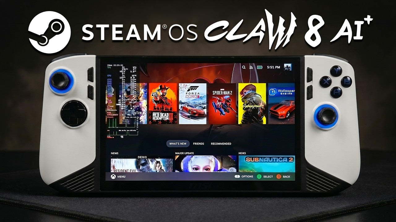 Valve Finally Added Intel Support to SteamOS! (MSI Claw Gaming Test) - YouTube