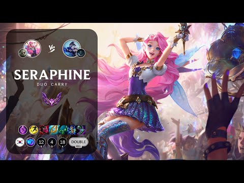 Seraphine Carry vs Ashe - KR Master Patch 14.7