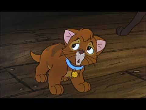 Oliver & Company trailer still — Oliver and Dodger weaving through New York traffic