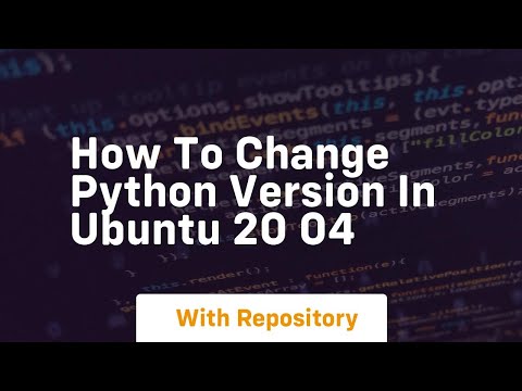Change Default Python Version Ubuntu 20 04