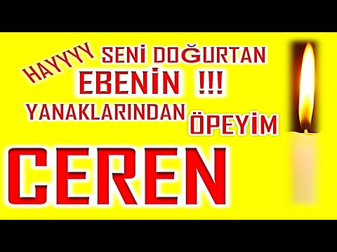 İyi ki Doğdun Ceren İsme Özel Komik Doğum Günü Şarkısı