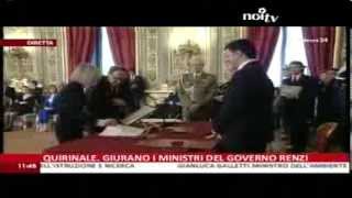Il giuramento del ministro Giannini