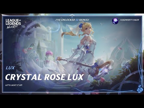 CRYSTAL ROSE LUX GAMEPLAY #leagueoflegends #wildrift #Lux