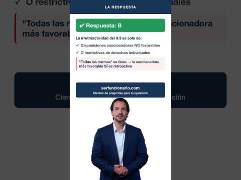 Pregunta trampa: la irretroactividad del art. 9.3 CE