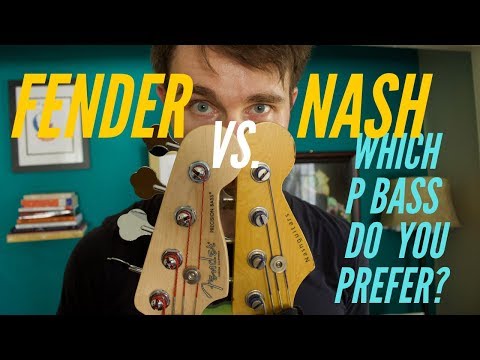 Nash (w/ Lollar) vs  Fender (w/ 'Original') /// P Bass Battle