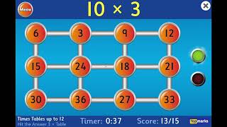 Hit the Button 3 Times Tables.