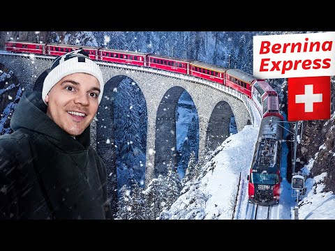 Ich fahre mit dem BERNINA EXPRESS von der Schweiz nach Italien!