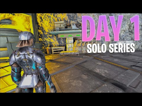 SOLO CLAIMING MY OVERPOWERED BASE LOCATION DAY 1! - ARK PVP