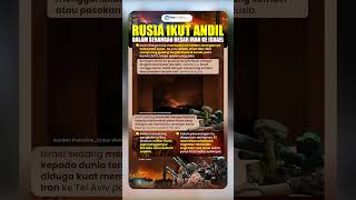 Rusia Disebut Turut Andil di Serangan Iran yang Buat Tel Aviv Hancur, Posisi Israel Makin Terpojok?