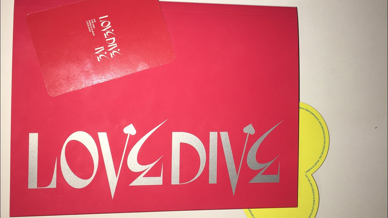 Unboxing IVE The 2nd Single Album “Love Dive” - Red Ver.