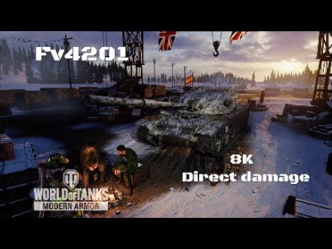 Fv4201 in Viñedos: 8K Direct damage :Wot console - World of Tanks