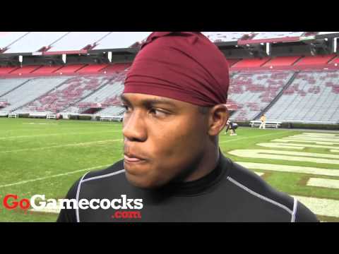 Pharoh Cooper after Nov. 26 Gamecocks practice