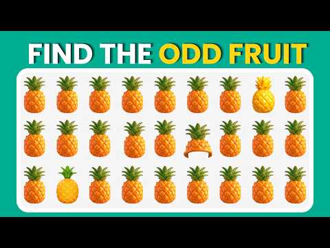 Find the ODD One Out - Fruit Edition 🥝🍓🍒| 40 Ultimate Levels | Deer Quiz