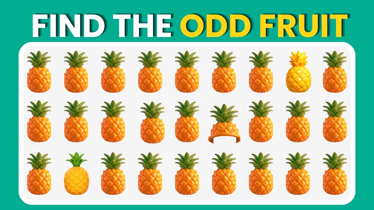 Find the ODD One Out - Fruit Edition 🥝🍓🍒| 40 Ultimate Levels | Deer Quiz