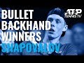 Bullet Shapovalov Backhand Winners vs Monfils | Paris 2019