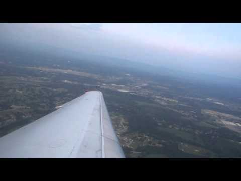 Allegiant Air MD-88 takeoff from Chattanooga Airport