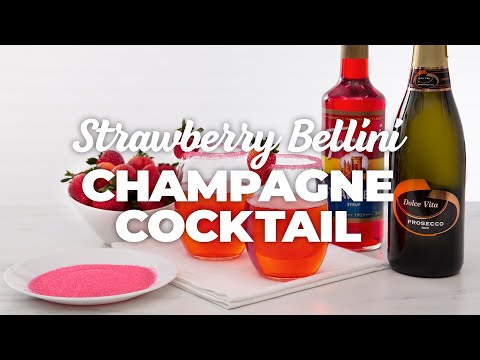 Strawberry Bellini Champagne | Valentine's Day...