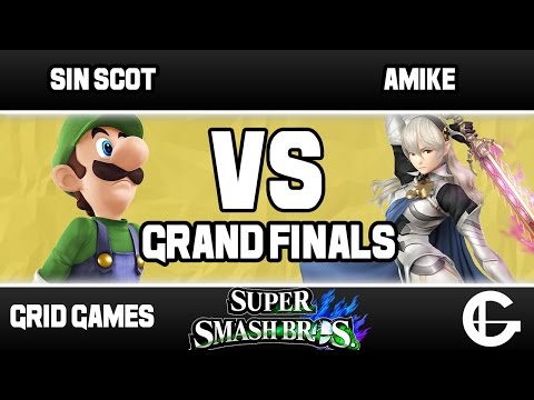 Sin | Scot (Luigi) VS Amike (Corrin/Pikachu) | Grid WiiU BiWeekly 11 | Grand Finals