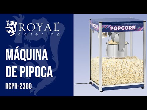 vídeo - Máquina de pipocas - azul - 16 oz - XXL