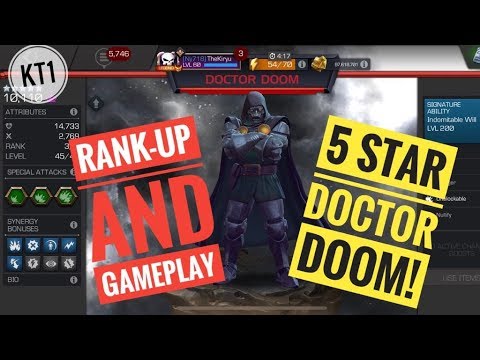 5* Doctor Doom Rank-Up And Game-play! Full Act 5.4 Lane Clear + ROL WS Fight!