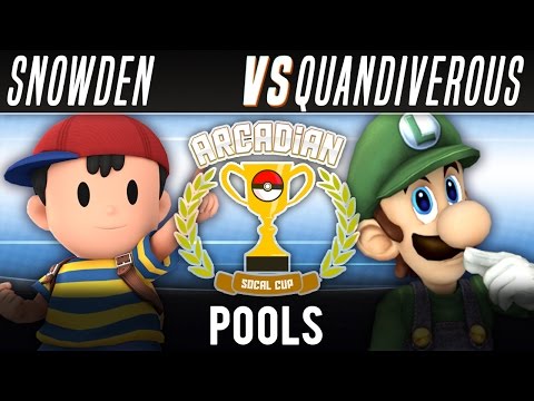 SoCal Arcadian #4: Pools ft. Quandiverous (Luigi) VS Snowden (Ness)