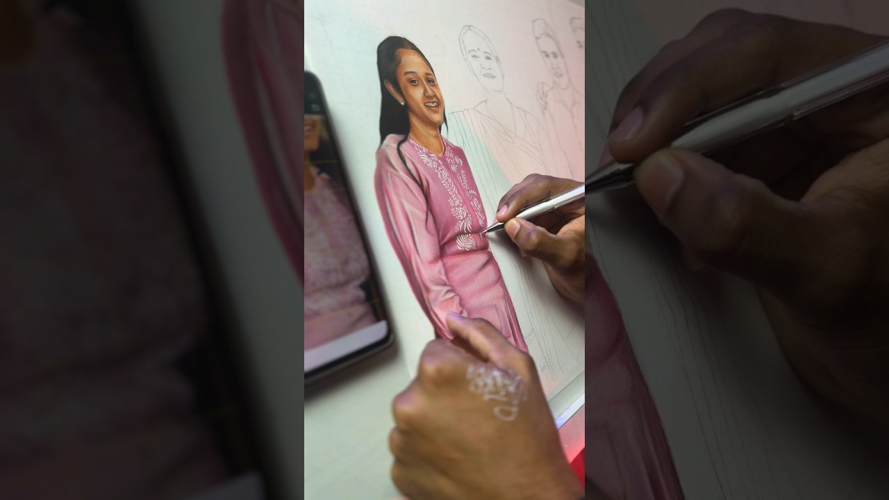 COMMISSIOM WORK FROM❓| #commissionwork #portraitdrawing