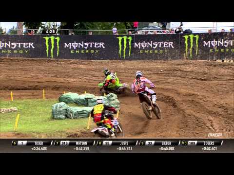 Max Anstie pass Pauls Jonass MXGP of Latvia 2015
