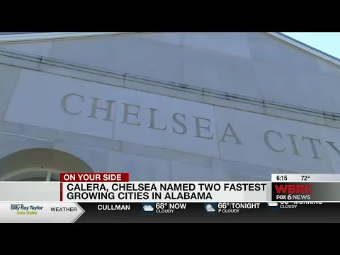 Calera, Chelsea named two fastest growing cities in Alabama