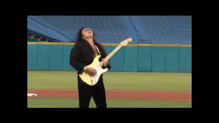 Yngwie Malmsteen playing National Anthem at Marlins game